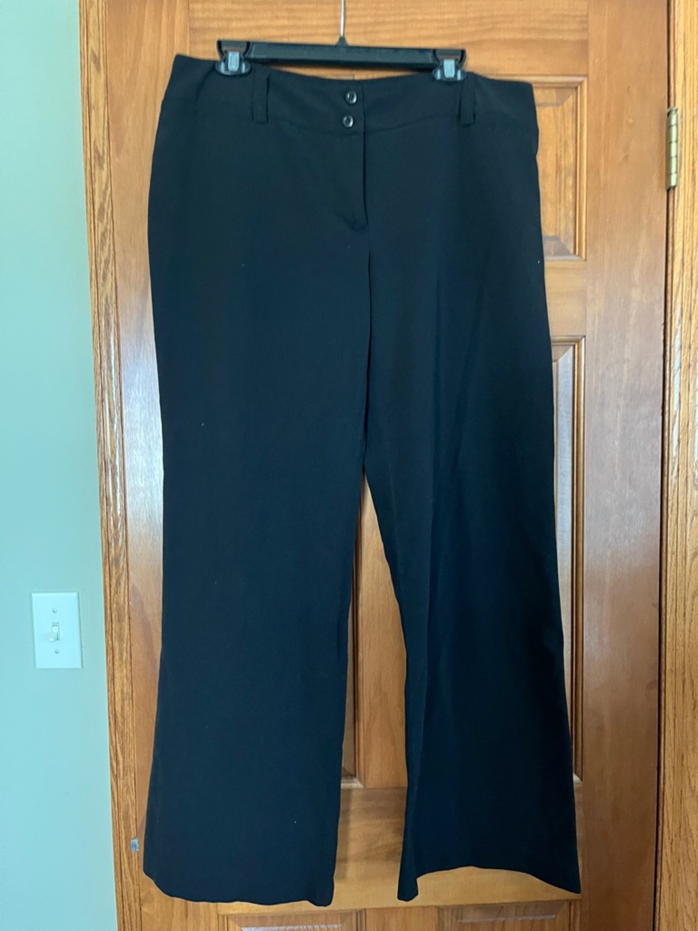 TOWNSEND Black Dress Pants with Clean Waistband